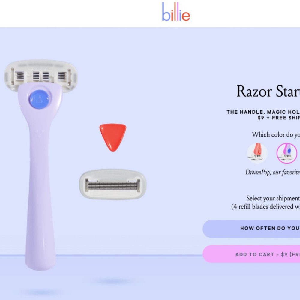 Billie razor starter kit!!! BNWT